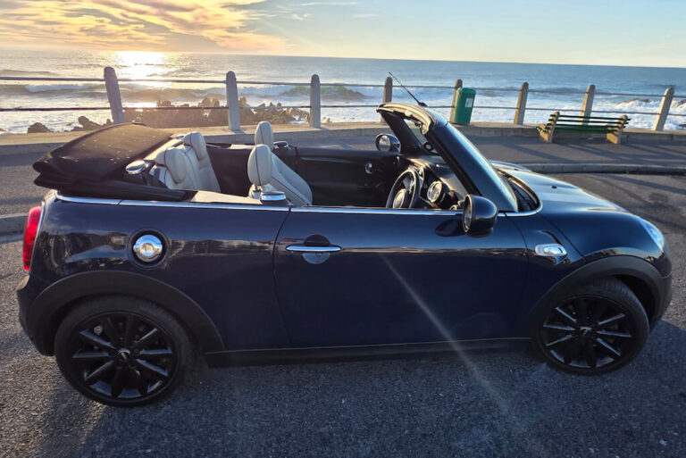 the Mini Cooper S Convertible is a fun and stylish choice for exploring Cape Town